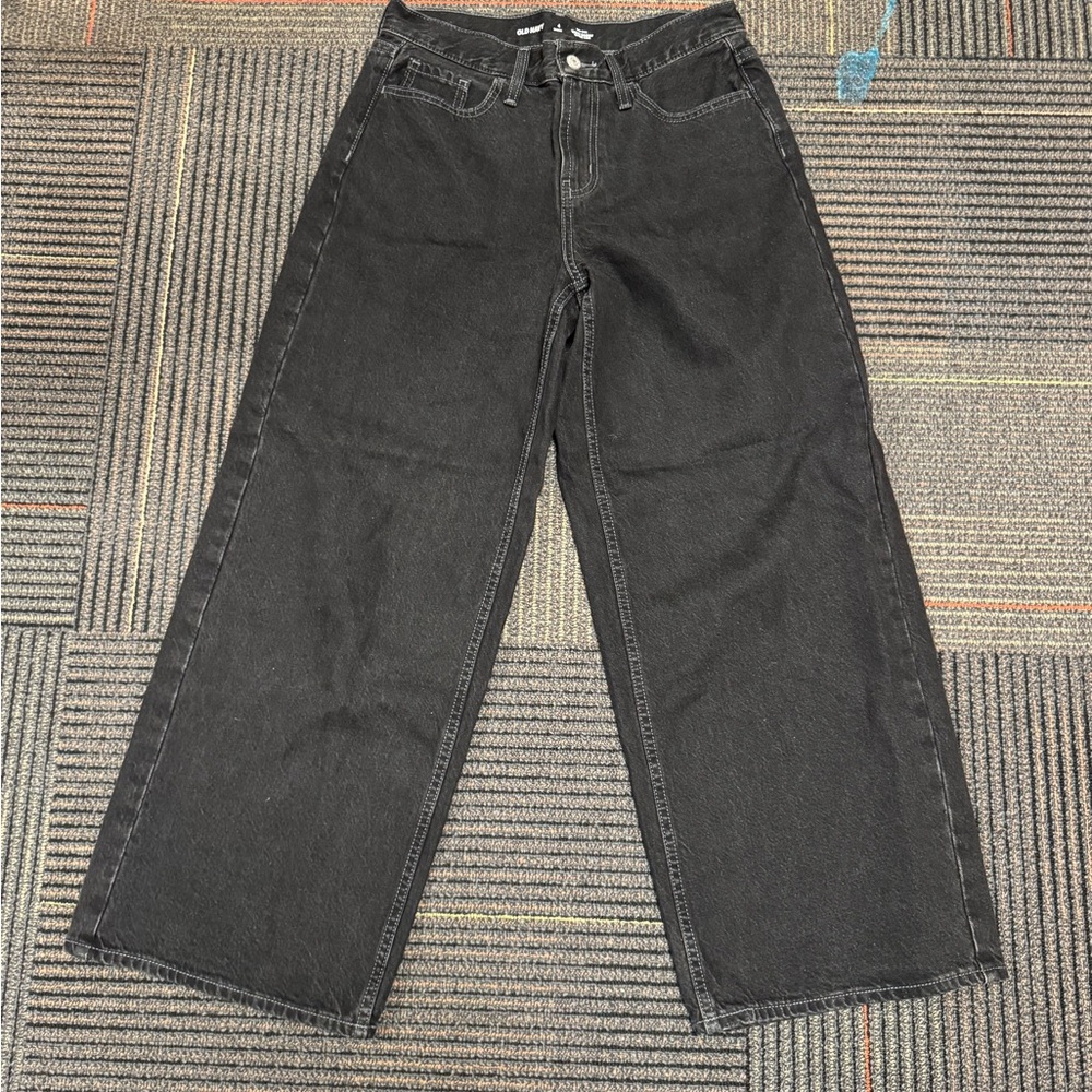 Old Navy Black Wow Baggy Wide Leg Jeans